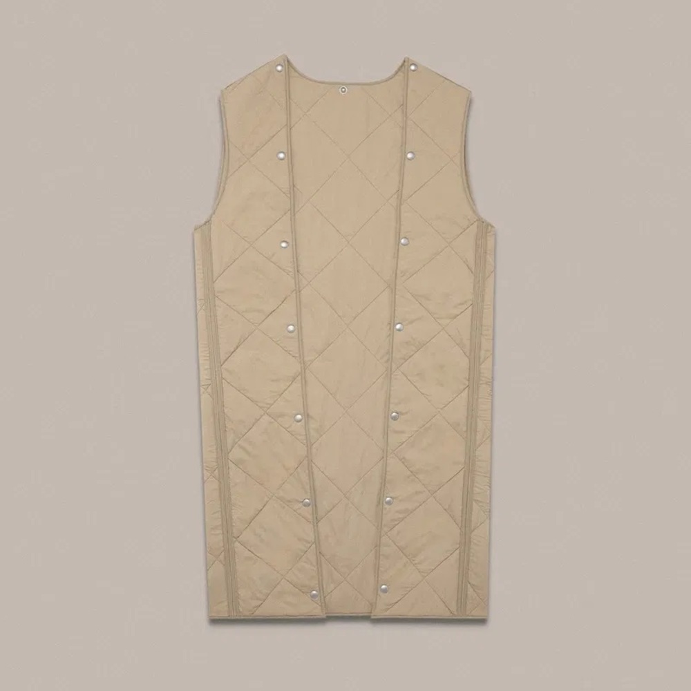 All Saints Lou Mac Coat Detachable Collar and Lining - Small Beige Minimalist - Picture 5 of 10